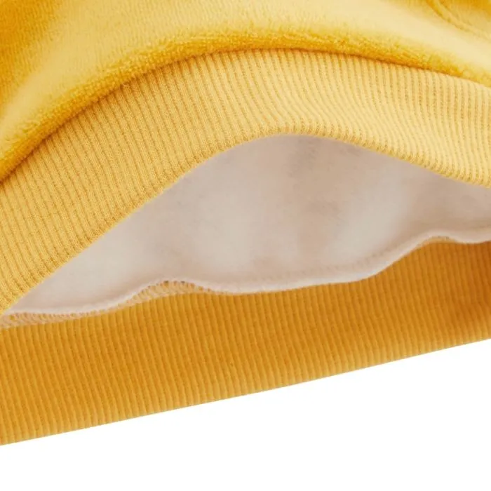 Sweat - Petit Loup - Bébé - Molleton chaud - Poche kangourou - Couleur orange-2