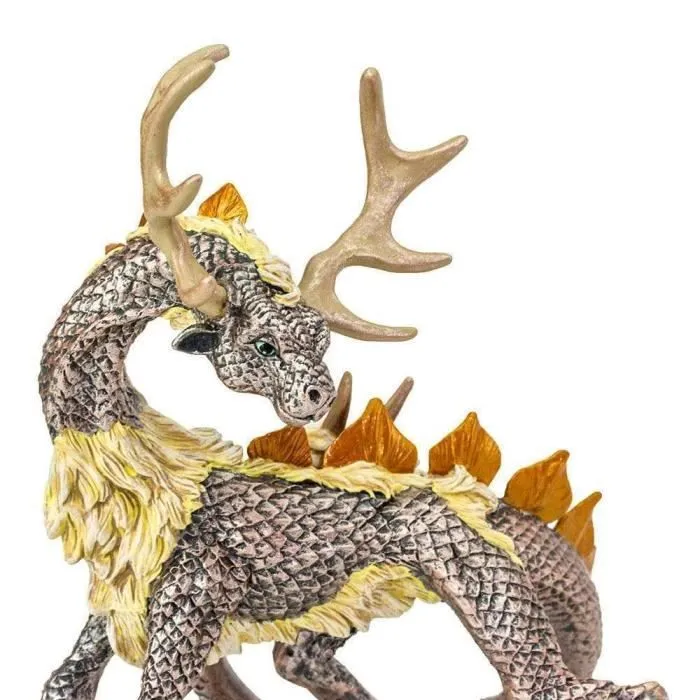 Figurine Safari Dragon Cerf Gris Argenté pour Enfant - Marque SAFARI - 12 x 10 x 13,5 cm-3