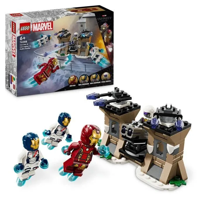 LEGO® Marvel 76288 Iron Man et l’Iron Legion contre le soldat de l’Hydra, Set Avengers-0