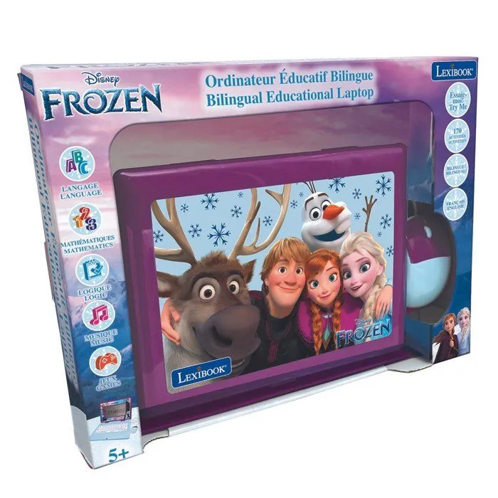 Ordinateur éducatif bilingue La Reine des Neiges avec 170 activités (85 dans chaque langue) écran 6.7” EN-FR-2
