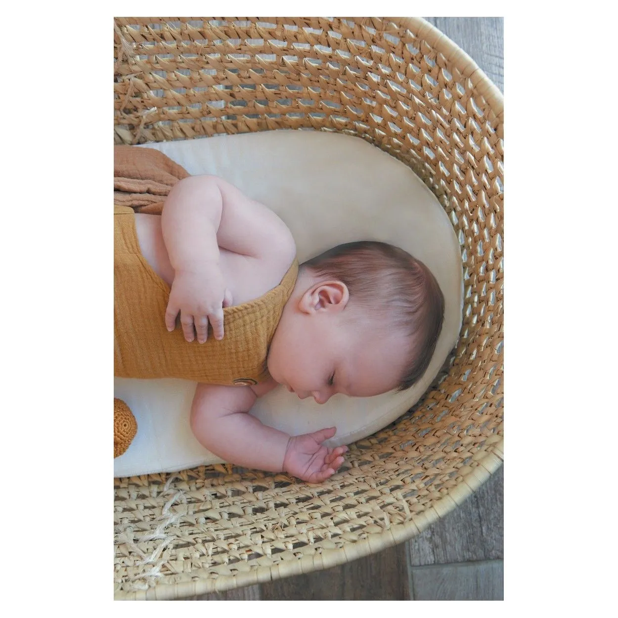 Matelas de Landau 32x72x4cm - Matelas Couffin Bébé - Sans Traitement - Déhoussable - Fabriqué En France-1