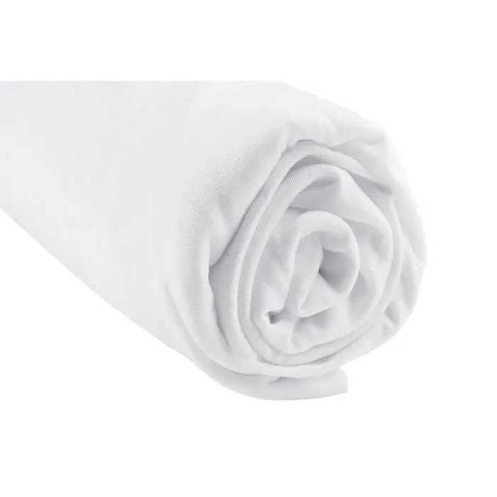 Drap housse - EASY DORT - 90x190/90x200 cm - Viscose de Bambou - Hypoallergénique - Blanc-0