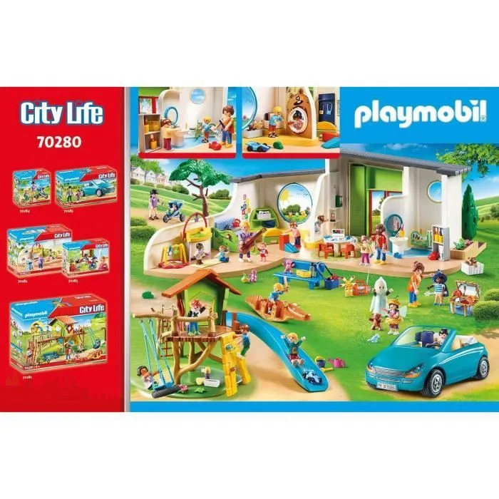 PLAYMOBIL - City Life - Centre de loisirs - 70280 - Table, chaises, espace jeux, cuisine, sanitaires-2