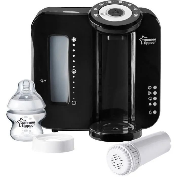 TOMMEE TIPPEE Perfect Préparateur Chauffe Biberons, Perfect Prep, Noir-0
