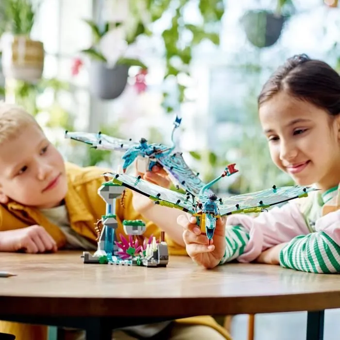 LEGO® Avatar 75572 Le Premier Vol en Banshee de Jake & Neytiri, Jouet Pandora, avec Animaux-4