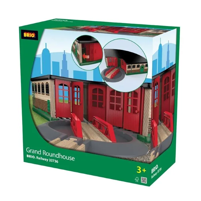 Brio World Grande Gare de Triage - Accessoire pour circuit de train en bois - Ravensburger - Mixte dès 3 ans - 33736-2