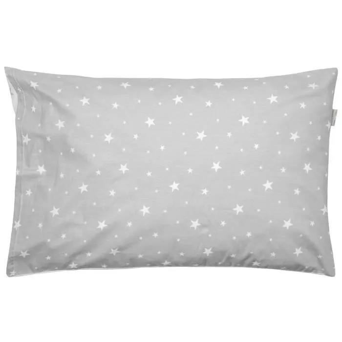 Taie d'oreiller bébé - SEVIRA KIDS - Stella - Coton réversible - 50x70 cm - Étoiles élégantes-3