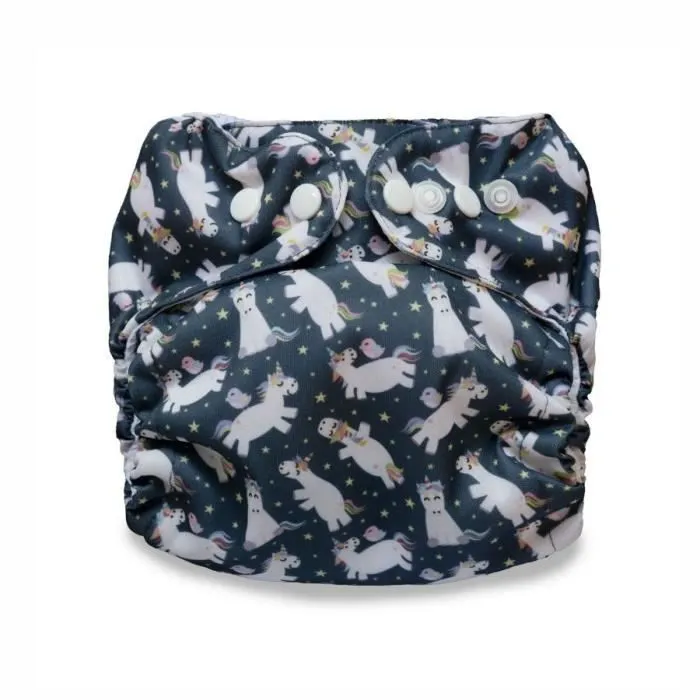 Couche lavable bébé So Easy Licorn, Taille Unique (3-15kg)-0