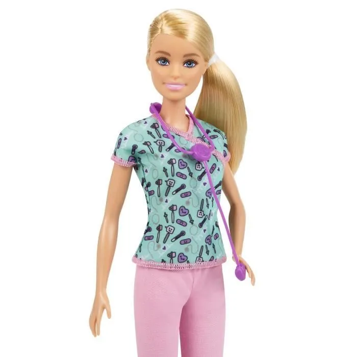Barbie - Barbie infirmière - Poupée Mannequin - Dès 3 ans GTW39-1