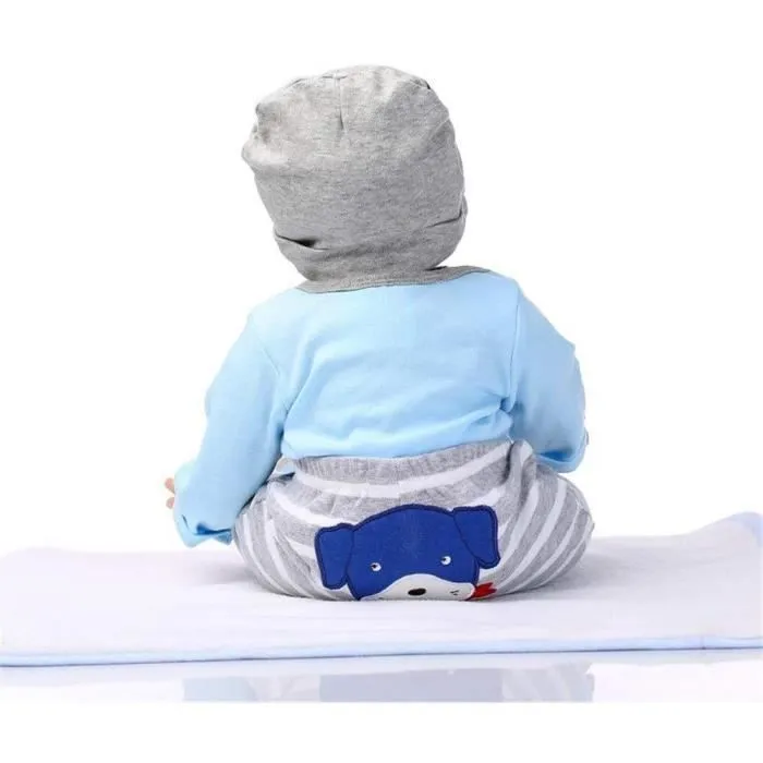 Realiste 55cm Bebe Reborn Garcon Poupée Reborn Poupons Silicone Reborn Babys Doll Pas Cher Magnétisme Jouet Cadeaux 22 Pouce-3