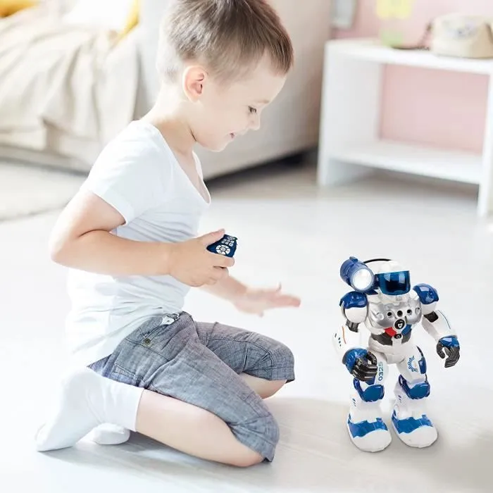 Xtrem Bots - Patrol Police, Robot Telecommandé Enfant 5 Ans Ou Plus, Jouet Programmable Radiocommandé Intelligent, Jeu Educatif-2