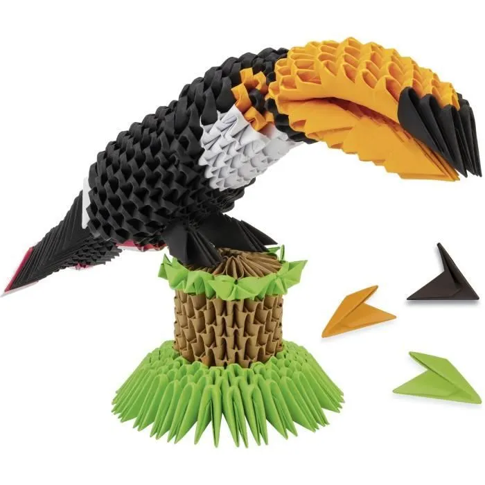 Mille Et Un Origami - Sculpture Toucan 3D - Pliage & Sculpture - Enfant - Lansay-1