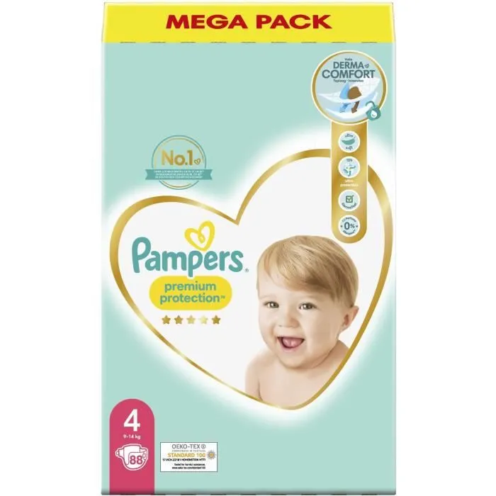 PAMPERS Premium Protection Taille 4 - 88 Couches-8