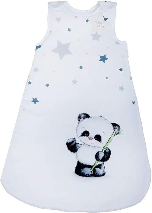Herding - 3385201235 - Gigoteuse Baby Best, Panda, 70 cm, Fermeture Eclair Circulaire et Boutons Pressions, Blanc-0