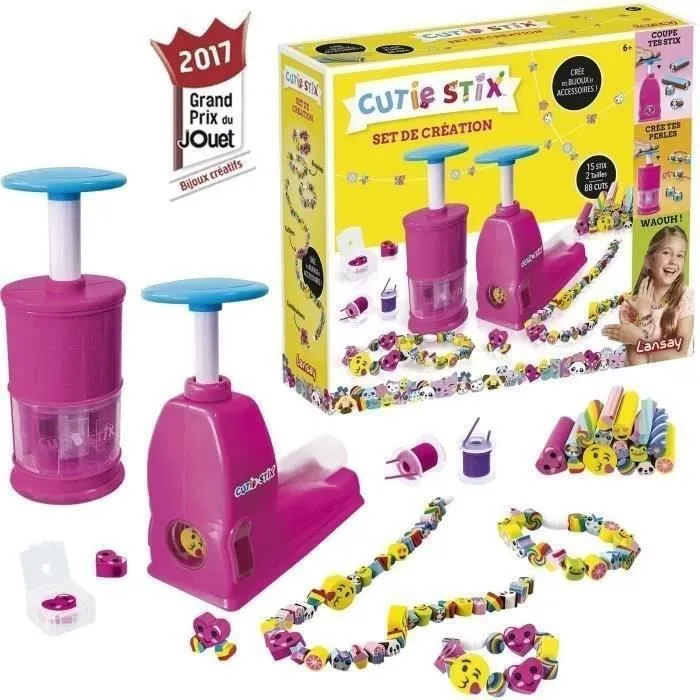 Set de Création Cutie Stix LANSAY - Activités Artistiques - Création de Bijoux - Dès 6 ans-0