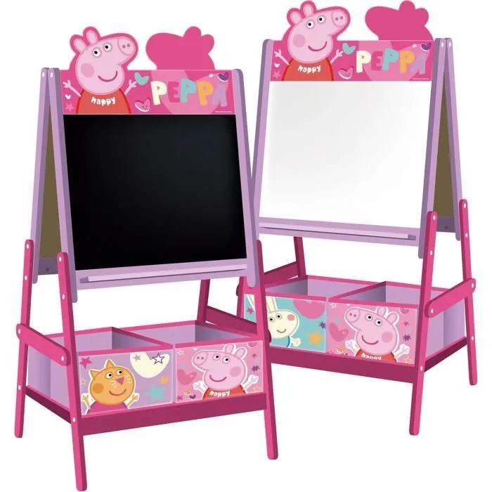 PEPPA PIG - Chevalet en bois double face 54x45x117cm-0