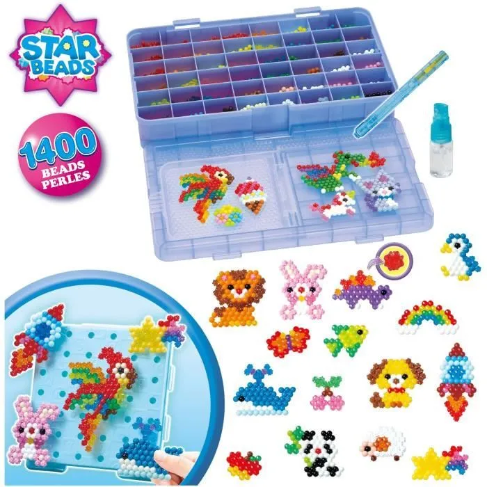 Aquabeads - La mallette d'expert - 1400 perles multicolores-2