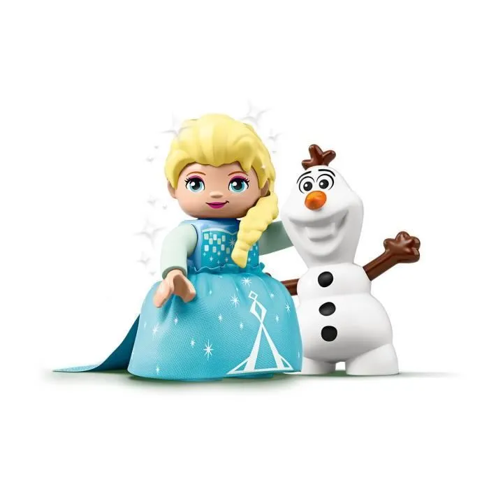 LEGO® 10920 DUPLO Disney La Reine Des neiges Le Goûter d’Elsa Et Olaf, Jouet avec Grandes Briques et Poupée pour Enfants de 2 ans-3