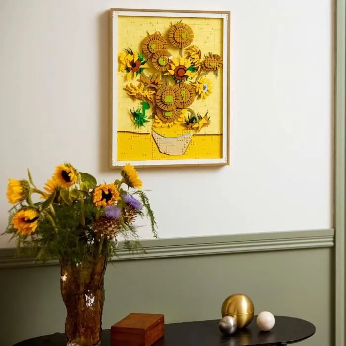 LEGO Art 31215 Vincent van Gogh – Les Tournesols - Tableau mural, Construction pour adulte-2