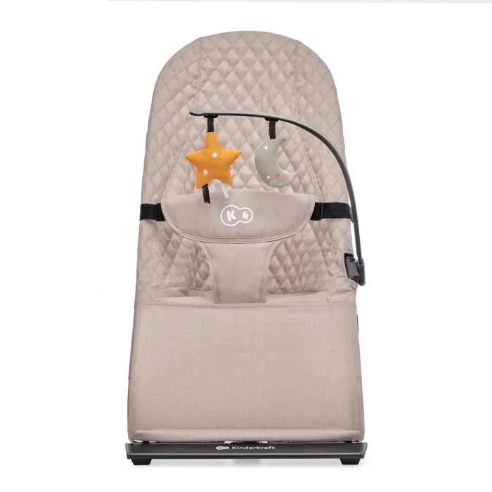 Transat Kinderkraft MIMI - Beige - Arche Jouet - Dossier Réglable - Pliable-1