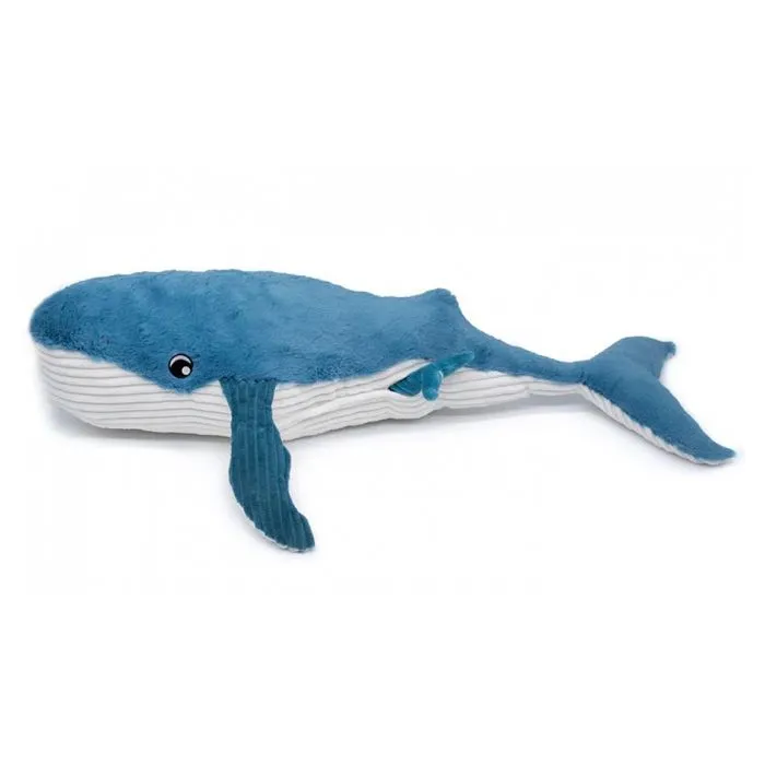 Les Déglingos - Peluche Ptipotos Baleine maman bébé bleue - GLOBE TROTOYS-0