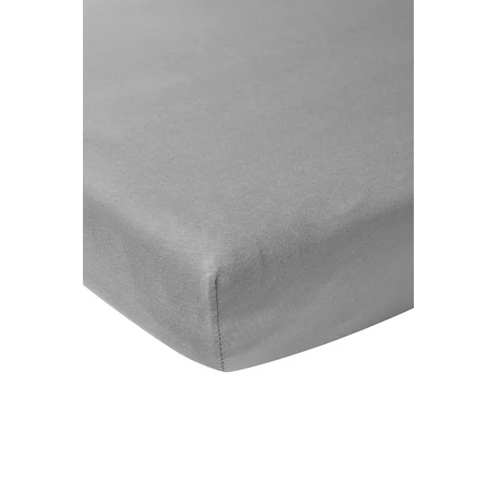 Meyco Baby Uni drap-housse berceau - jersey - grey - 40x80/90cm-0