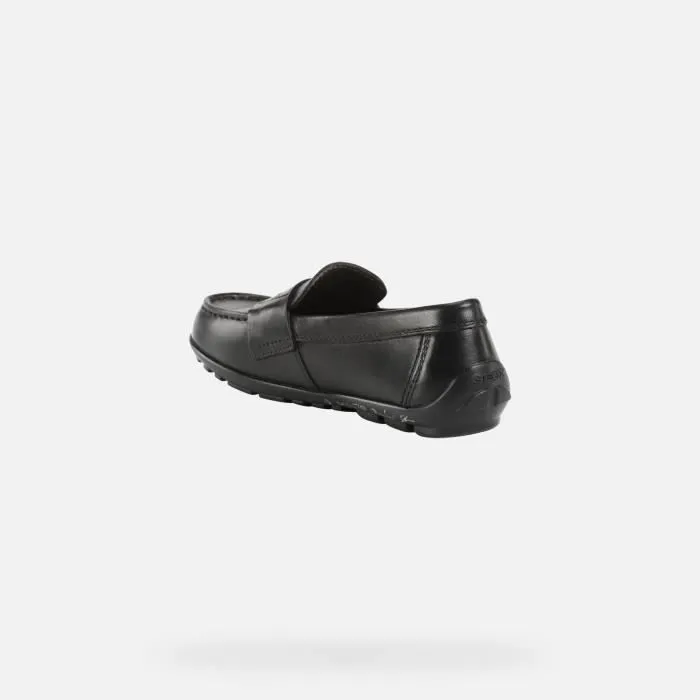 Derbies Garçon - Geox J NEW FAST - Cuir Noir - Confortables et Respirants-3