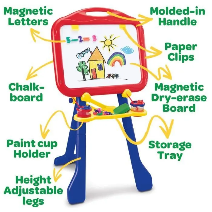Crayola Chevalet 3 pieds et petit tableau pour enfants - 5032-1