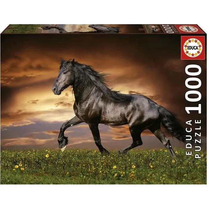 CHEVAL AU TROT - Puzzle de 1000 pièces-0