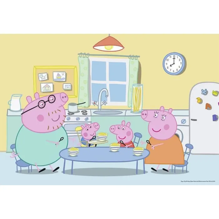Puzzle Peppa Pig 2x12 pièces - Ravensburger - Lot de puzzles enfant - Dès 3 ans-1