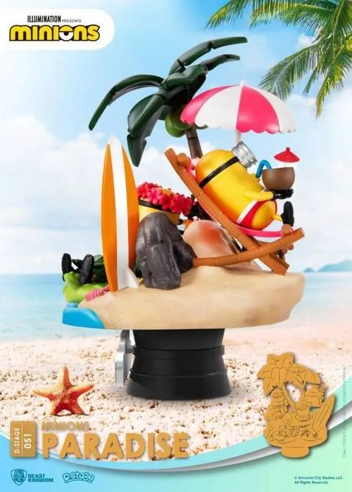 figurine Minions-Paradise,ls vous attendent ! Figurine en PVC, mesure environ 16 cm.-5