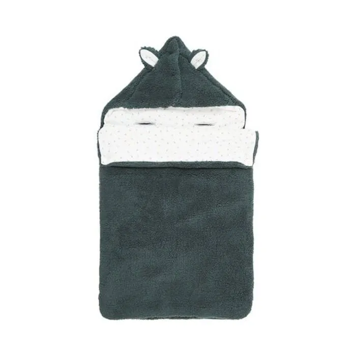 Nid d'ange en fausse fourrure Green Forest-1