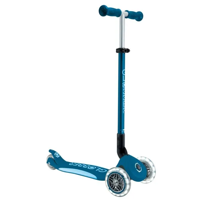 Trottinette 3 roues - Globber - PRIMO FOLDABLE PLUS LIGHTS V2 - Guidon ajustable - Roues lumineuses-0