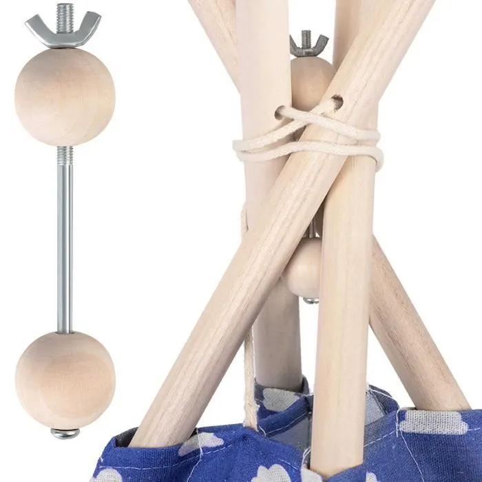 Stabilisateur en bois pour tente tipi Nukido-0
