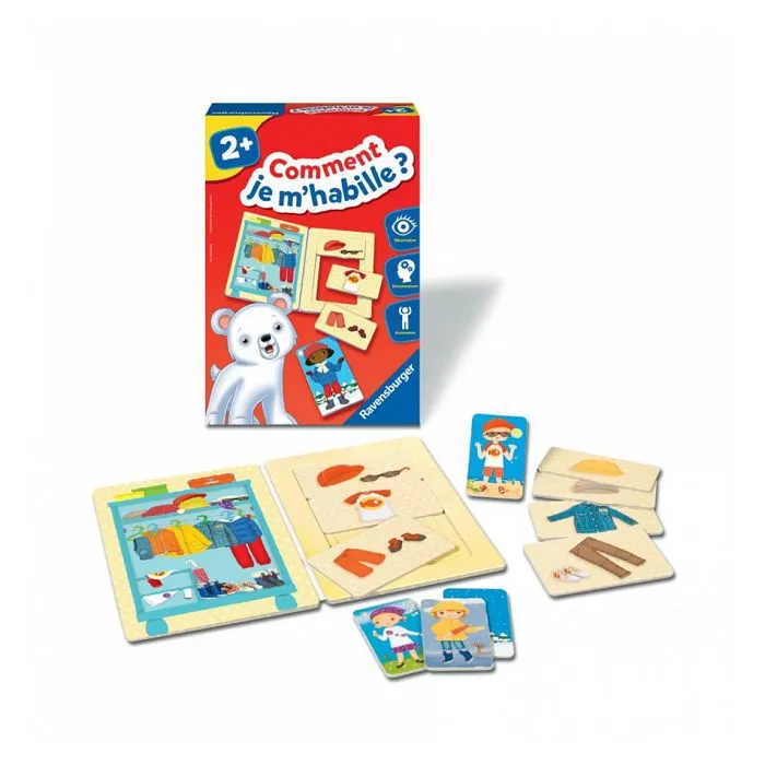 RAVENSBURGER Jeu éducatif Comment je m'habille ? - 2 ans et +-4