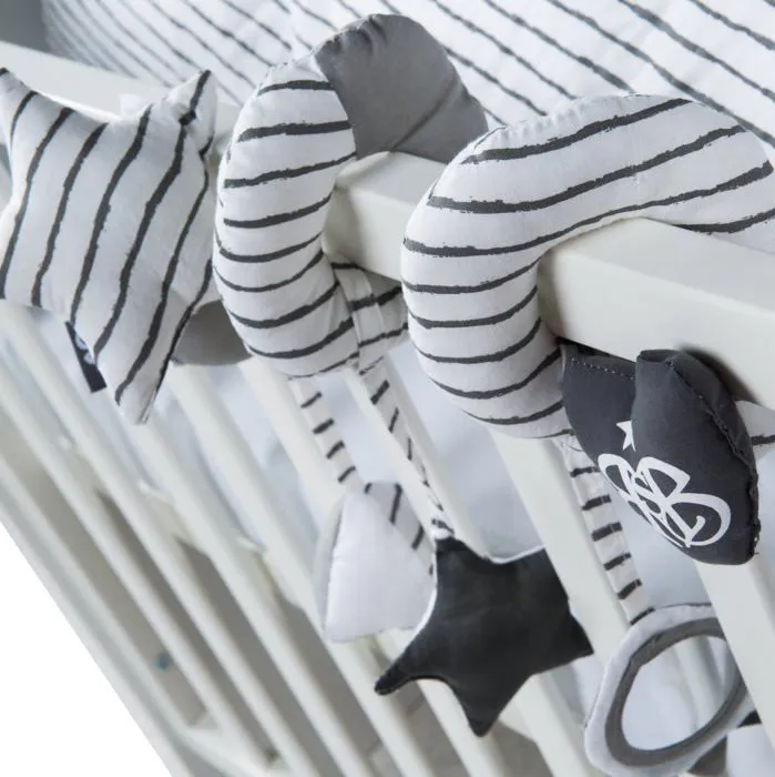 ROBA Jouet d'Éveil Spirale Rock Star Baby 3 pour Lit Bébé, Poussette ou Portique - Anthracite / Blanc-3