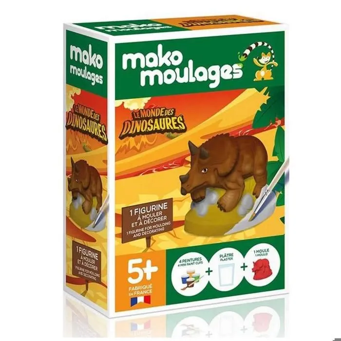 Moulage en plâtre :  Tricératops-2