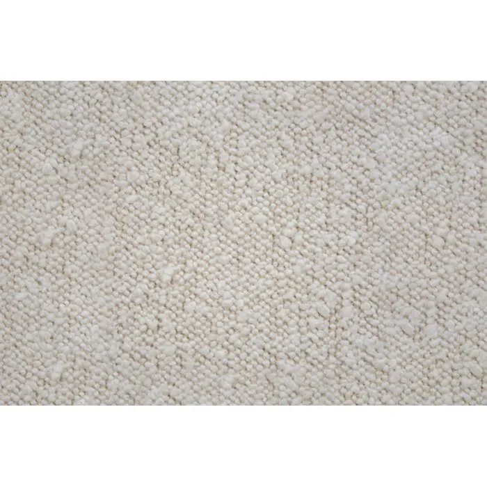 Lit coffre - Bouclette Beige - 140x190cm - Structure en acier renforcée-0