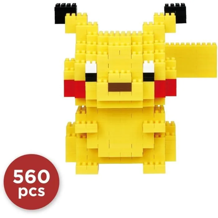 Figurine en briques - BANDAI - NANOBLOCK - Pokémon - Pikachu Deluxe-1