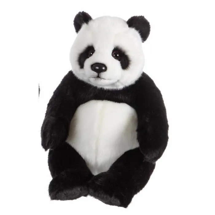 Peluche Panda - GIPSY - 24 cm - Mixte - Noir et blanc - Naissance - Enfant - Intérieur-0