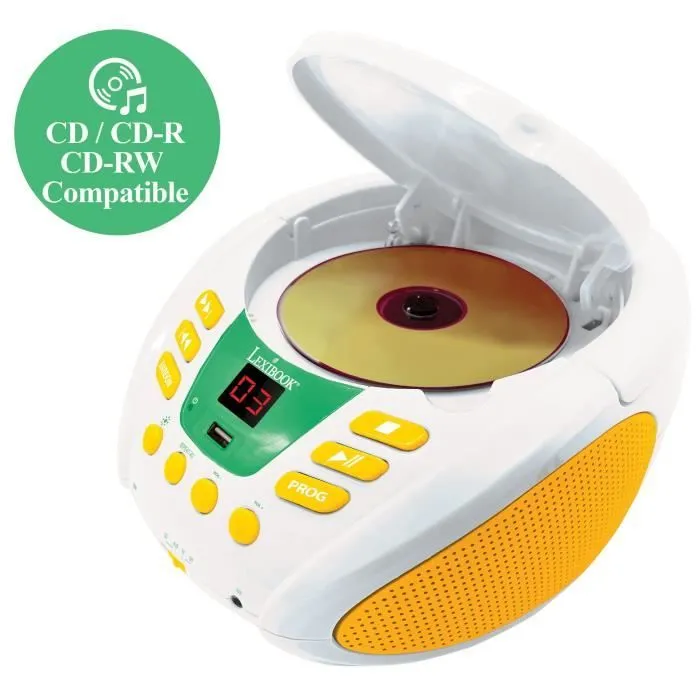 Lecteur CD Bluetooth Animaux avec Effets Lumineux et USB-0