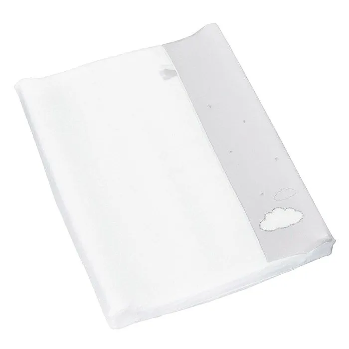 Matelas à langer en coton - Lily Grey - Petit modèle - Déhoussable - 68x52 cm-0