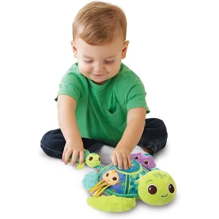 VTECH BABY - Play Green - Juju, Maman Tortue - Éveil des Sens (Bouteilles Plastique Recyclées)-4
