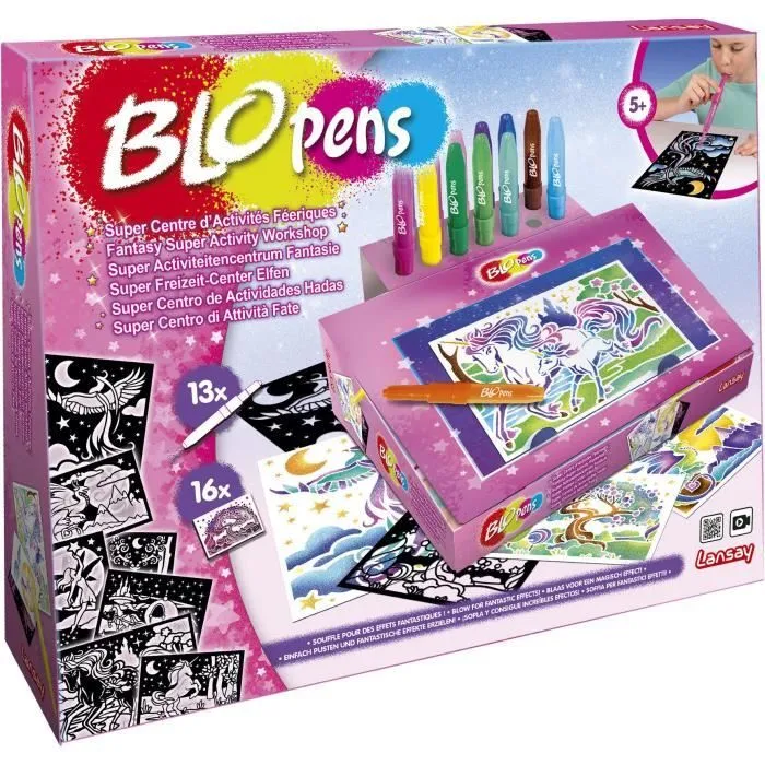 LANSAY - BLOPENS - Super Centre d'Activités Féeriques - Dessin et Coloriage - Dès 5 ans-0