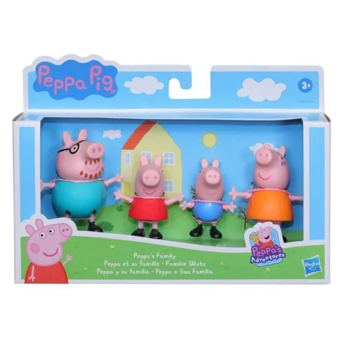 Jouet - PEPPA PIG - Lot de 4 figurines Peppa et sa famille - Multicolore - A partir de 3 ans-0