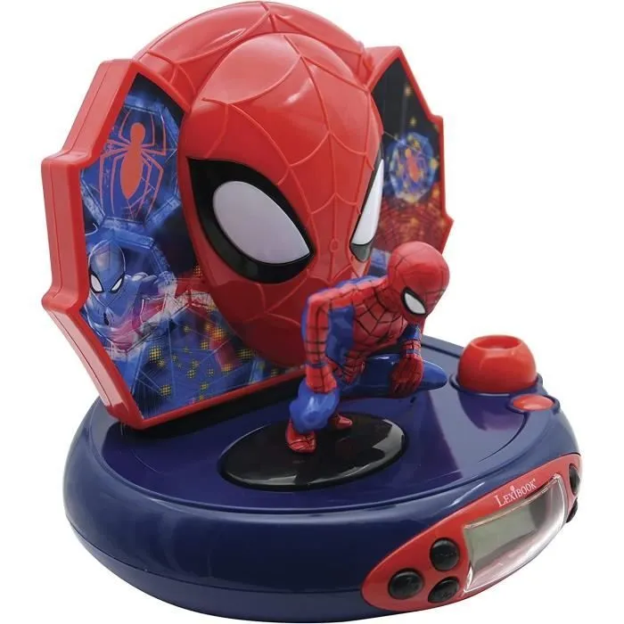 SPIDER-MAN - Réveil projecteur avec effets sonores et veilleuse intégrée - LEXIBOOK-1