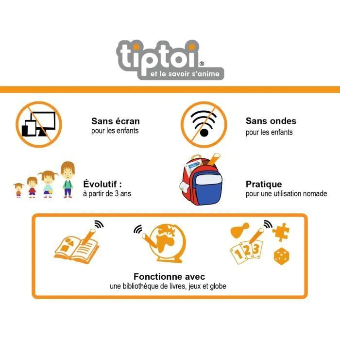 Globe interactif Tiptoi - Ravensburger - Jeu électronique éducatif sans écran - Dès 7 ans en français-3