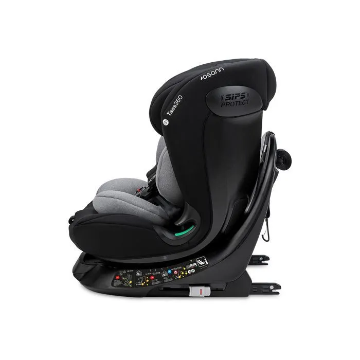 OSANN - Siège auto bébé/enfant Taos360 rotatif Isofix/Top-Tether - 40-150cm - 0/12 ans - Groupe 1/2/3 - Gris  Gris - 40-150 cm-2