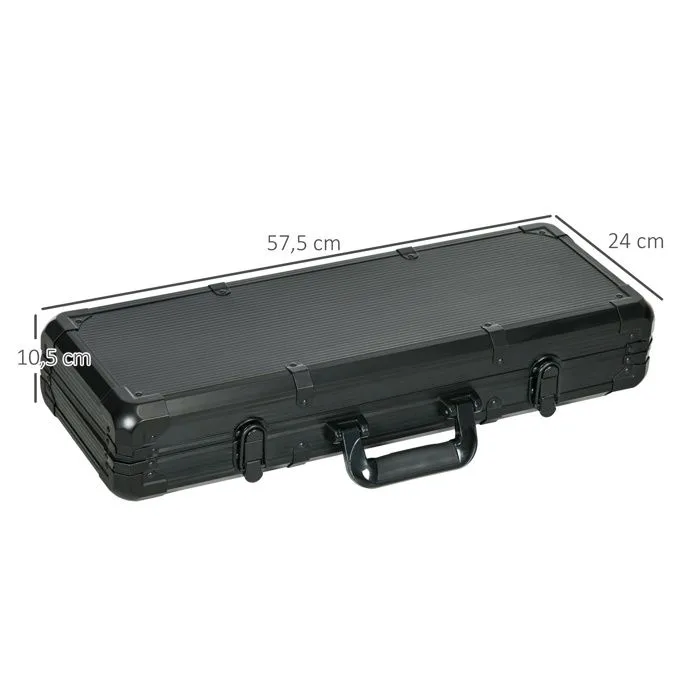 SPORTNOW - Mallette de Poker - Plastique - 57.5x24x10.5cm - Noir-3