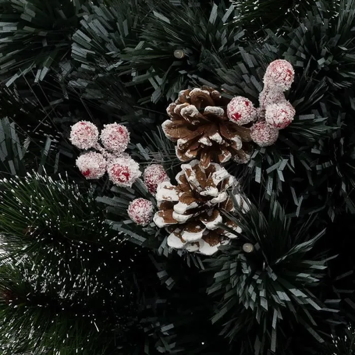 Sapin fibre optique intérieur "Sofia" H90cm 34 LED + transfo Feeric lights & christmas-0